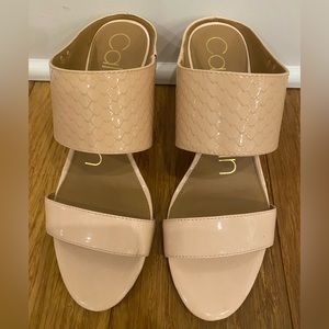 Calvin Klein Blush Heels. Size 7.5.